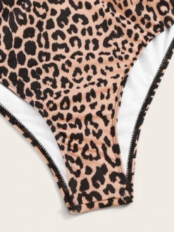 Leopard Criss Cross One Piece Swimsuit -Shein Clothing Store 15617098574089004810 thumbnail 405x552
