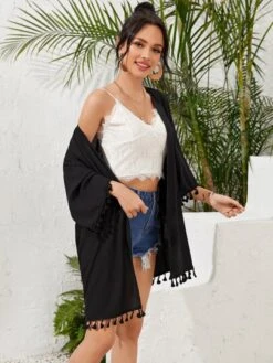 SHEIN WYWH Open Front Drop Shoulder Tassel Hem Kimono -Shein Clothing Store 1585648139802339b614cf27e9748fba303d7d3e96 thumbnail 405x552
