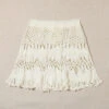 Tie Waist Crochet Cover Up Skirt