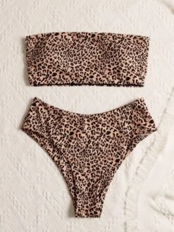 Leopard Bandeau High Waisted Bikini Swimsuit -Shein Clothing Store 1591088011c4098a1a79dc158cfc99b74b107ae4ba thumbnail 405x552