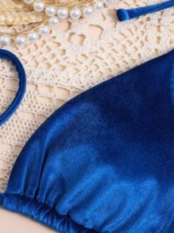 Velvet Bikini Set Halter Triangle Bra & Thong Bottom 2 Piece Bathing Suit -Shein Clothing Store 15953060978a1330ce36af789d99e14802fbcdcd9e thumbnail 405x552