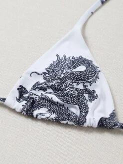 Chinese Dragon Bikini Set Triangle Bra & Thong Bottom 2 Piece Bathing Suit -Shein Clothing Store 16003193128612d2996519837c61ef47174458b028 thumbnail 405x552