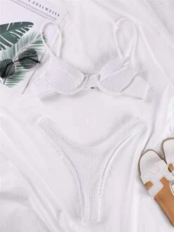 Textured Underwire High Cut Bikini Swimsuit -Shein Clothing Store 16034178551b56dd9e576578d8acd787da47449c03 thumbnail 405x552