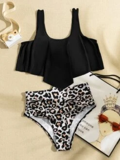 Leopard Hanky Hem Ruched Bikini Swimsuit -Shein Clothing Store 16085217018b40b7d47125ce2df87a026a10d5efd6 thumbnail 405x552
