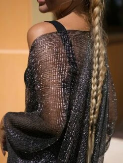 Bikinx Fringe Trim Glitter Kimono -Shein Clothing Store 1610702567c0322e3d12daf4cfeea85d28a4d5707e thumbnail 405x552