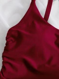 Drawstring Side One Shoulder One Piece Swimsuit -Shein Clothing Store 162795482083a43c98ddbe9c4fe8d1510ee10ac2f5 thumbnail 405x552