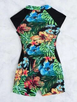 Tropical Print Zipper One Piece Swimsuit -Shein Clothing Store 1634010147861e80e1b15396c0118ff7d0e6494ce2 thumbnail 405x552