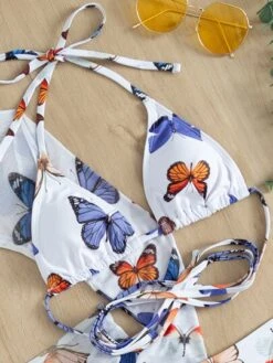 4pack Butterfly Print Lace Up Bikini Swimsuit & Cover Up Top With Skirt -Shein Clothing Store 16342958932e69c55b4e9c6ae59f398095634ac088 thumbnail 405x552