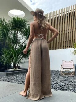 Pom-pom Detail Cover Up Pants