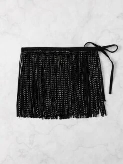 Fringe Cover Up Skirt