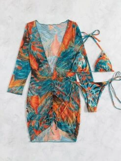 Allover Print Micro Triangle Bikini Swimsuit With Cover Up -Shein Clothing Store 16394661036b2d09da91b3e8de4db76320eb310853 thumbnail 405x552