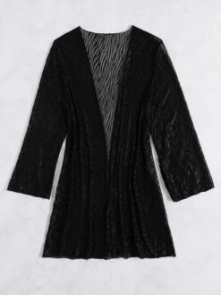 Zebra Striped Mesh Kimono -Shein Clothing Store 1640142979698774ba4d3d8b3db3d6a44afbb5e9d0 thumbnail 405x552