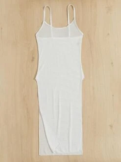 Plain Slit Thigh Knitted Cover Up -Shein Clothing Store 16401515590bcdbb03e6c029c64d72dce0798339ab thumbnail 405x552