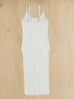 Plain Slit Thigh Knitted Cover Up -Shein Clothing Store 1640151573499c457127c9bf0628e451d7b0f9b58f thumbnail 405x552