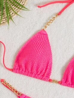 Chain Linked Textured Chain Linked Bikini Swimsuit -Shein Clothing Store 1641983347b1b48c6331cfe1fce88e54313c5db930 thumbnail 405x552