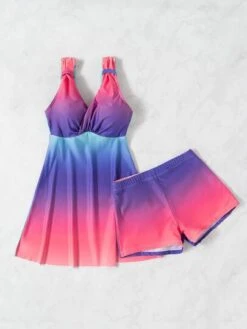 Ombre Tankini Set Wrap Detail Swim Dress & Boxer Shorts 2 Piece Swimsuit -Shein Clothing Store 16423924699fa562f10cb5b5b1f0ec22ff11d79273 thumbnail 405x552