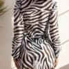 Zebra Stripe Kimono