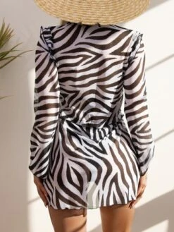 Zebra Stripe Kimono