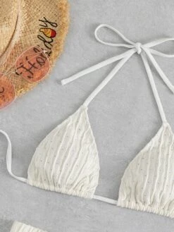 Schiffy Bikini Set Tie Back Halter Triangle Bra Top & Shorts 2 Piece Swimsuit -Shein Clothing Store 164674104826ca78f87e30c0998b19fdba07c5b4af thumbnail 405x552