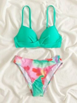 Tie Dye Bikini Set Wrap Push Up Bra Top & Bikini Bottom 2 Piece Swimsuit -Shein Clothing Store 16469960177f9252079e114cbc2ba9ba79e1cc132c thumbnail 405x552