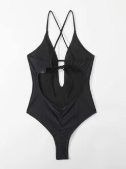 Criss-cross Tie Backless One Piece Swimsuit -Shein Clothing Store 1647221118bd25a82e1d3bcdfde940fdfbcec707cc thumbnail 405x552