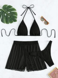 3pack Tie Back Halter Bikini Swimsuit & Swim Shorts -Shein Clothing Store 16472213756cb4ba91ca42f0dec1cb6412338511b8 thumbnail 405x552