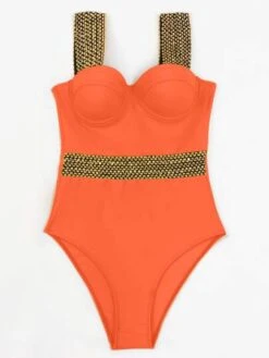 Contrast Tape Underwire One Piece Swimsuit -Shein Clothing Store 164758810173fd1e216305b0edb10fc96a6e9d2029 thumbnail 405x552
