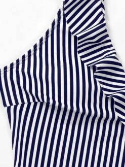 Striped Frill Trim One Piece Swimsuit -Shein Clothing Store 16487903750ab67e68d18b1e103c329dd9b9a2c15f thumbnail 405x552