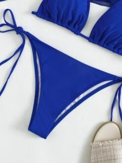 3pack Solid Halter Triangle Bikini Swimsuit & Cover Up Top -Shein Clothing Store 1650418650fa5759f61066b01948935b22591b7fe7 thumbnail 405x552