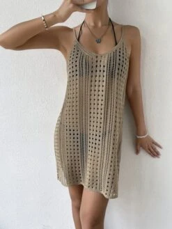 Hollow Out Cover Up Dress Without Bikini -Shein Clothing Store 16545022007343cb0abe063be7e67881140ae7eed7 thumbnail 405x552