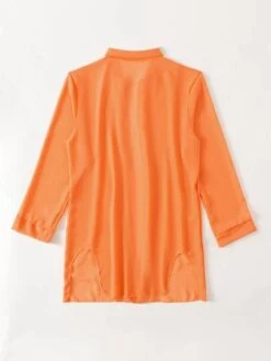 Solid Drop Shoulder Kimono