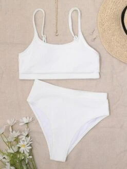 Textured High Waisted Bikini Swimsuit -Shein Clothing Store 1659493623b6a4da3960a5c887e9f49bc3da617a26 thumbnail 405x552
