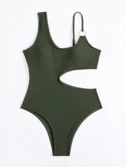 Solid Cut-out Ring Linked One Piece Swimsuit -Shein Clothing Store 1660785345625ea86ad17fdd4fb124246f24ae0a77 thumbnail 405x552