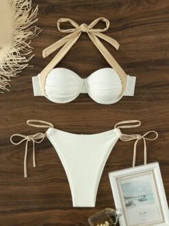 Color Block Halter Push Up Bikini Swimsuit -Shein Clothing Store 1667974100859df29860ced0443ff2bc8eb80141f8 thumbnail 405x552