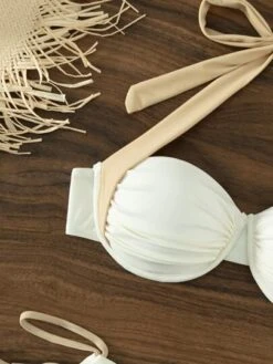 Color Block Halter Push Up Bikini Swimsuit -Shein Clothing Store 1667974106554e20bf9b1e68984f3741d5e1f5e8af thumbnail 405x552