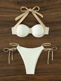 Color Block Halter Push Up Bikini Swimsuit -Shein Clothing Store 1667974107ebe6d4987f22f0aa4f535e7002cab5bc thumbnail 405x552