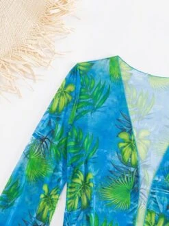 Tropical Print Triangle Bikini Swimsuit With Kimono -Shein Clothing Store 166927866551b258843c49991c7f5bd851a971a1c4 thumbnail 405x552
