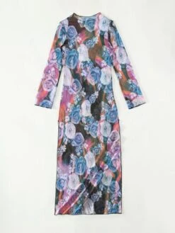 Floral Print Split Thigh Cover Up -Shein Clothing Store 1669700502b8ddf6c6bb59ea740c7257dec63e38ba thumbnail 405x552