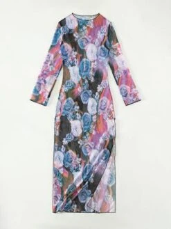 Floral Print Split Thigh Cover Up -Shein Clothing Store 16697005051ae95b9ba5bbe5f48c408eb432267a4c thumbnail 405x552