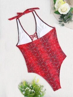 Snakeskin Ring Linked Plunging One Piece Swimsuit -Shein Clothing Store 167047363252313750e6a71beae62937d3ff695c06 thumbnail 405x552