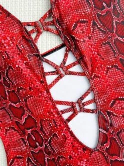 Snakeskin Ring Linked Plunging One Piece Swimsuit -Shein Clothing Store 16704736372f9523a3aa1a22f4882adc8764784dfc thumbnail 405x552