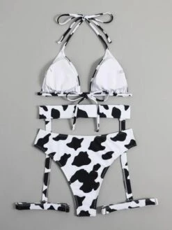 Cow Print Halter Triangle Bikini Swimsuit -Shein Clothing Store 16708957665f07987e39f3ef17b81460a167f5a831 thumbnail 405x552
