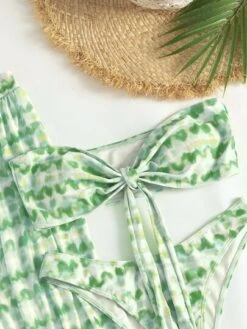 Tie Dye Bikini Set Knot Front Bandeau Bra Top & High Cut Bikini Bottom & Cover Up Pants 3 Piece Swimsuit -Shein Clothing Store 16712681169f01f59cae952cad0373624dd7a14d71 thumbnail 405x552