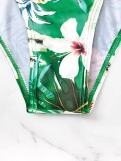 Random Tropical Print Knot Side One Piece Swimsuit -Shein Clothing Store 16715920461aedf0ed96a0b22f4a28465f0f6579fd thumbnail 405x552