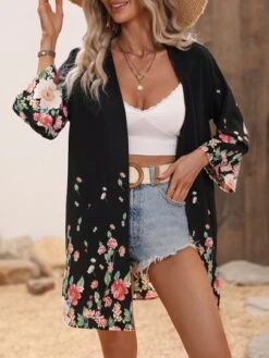 Floral Print Drop Shoulder Kimono -Shein Clothing Store 16720305494d33b162bbb9032343a2b5f252a90abc thumbnail 405x552