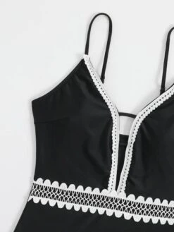 Contrast Trim One Piece Swimsuit -Shein Clothing Store 1673591153de9430979206b76d0254792e43d2e571 thumbnail 405x552