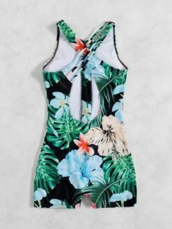 Tropical Print Zip Front Cut Out One Piece Swimsuit -Shein Clothing Store 1673596183416e5b173dfeb51fb96a4ba7129cf215 thumbnail 405x552