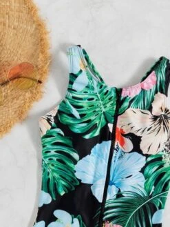 Tropical Print Zip Front Cut Out One Piece Swimsuit -Shein Clothing Store 1673596188355b768f74fa727e36cd39e0082c8499 thumbnail 405x552