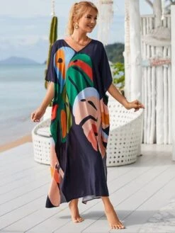 Leaf Print Cover Up -Shein Clothing Store 167488552094aaa2b982f2fc2ad00173be6e844d74 thumbnail 405x552