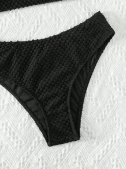 Textured Bikini Set Bandeau Top & High Waisted Bottom 2 Piece Swimsuit -Shein Clothing Store 1676001225f103545ca9705a462607ca167e593420 thumbnail 405x552